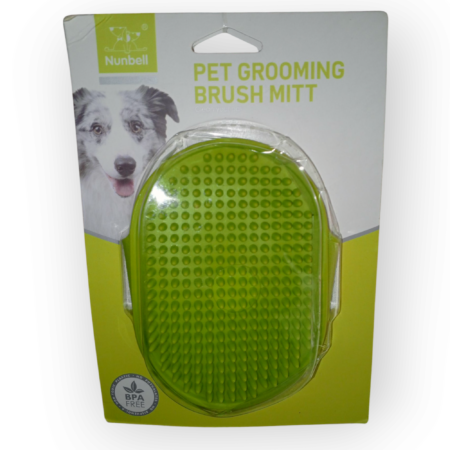 NUNBELL PET GROOMING BRUSH MITT