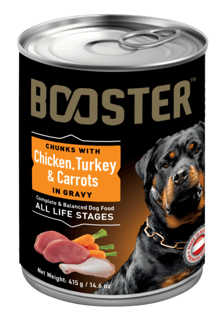BOOSTER CAN FOOD FOR ADULT DOGS (PACK OF 24)