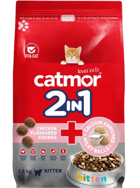 CATMOR FOR KITTEN FOOD 2 IN 1(1. 5Kg)