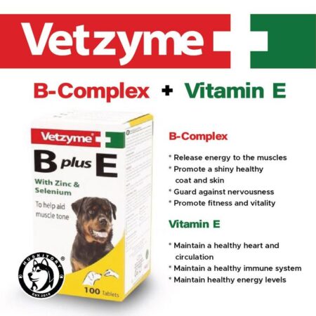VETZYME B PLUS E MULTIVITAMIN RETAIL PER TABS